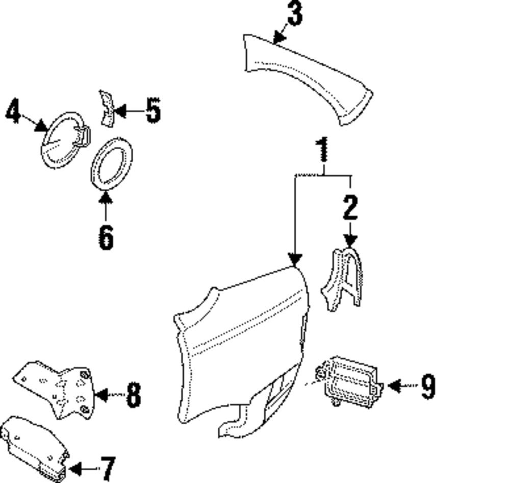Genuine GM 1997-2001 Catera Pressure Vent 90566857
