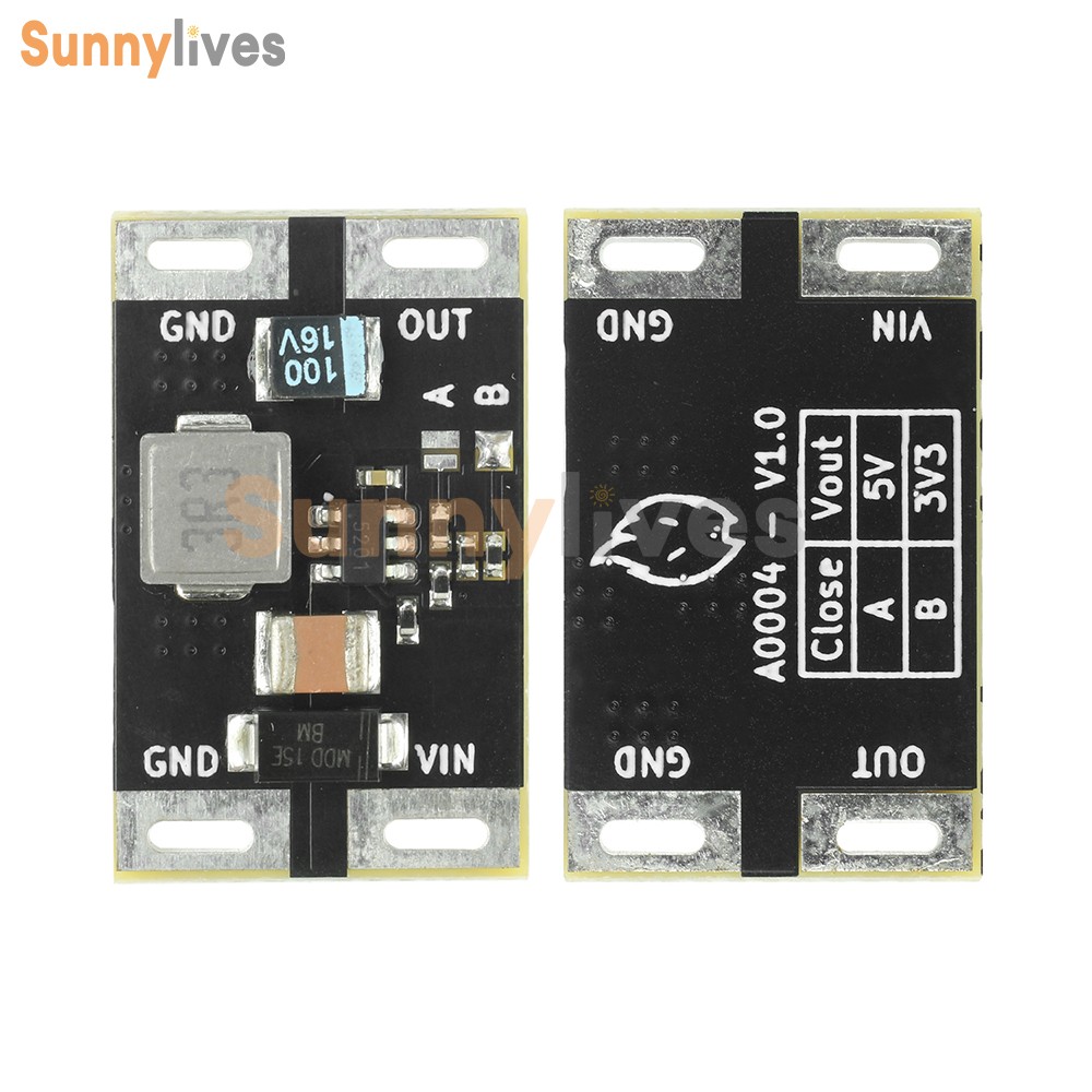 DC-DC 5-16V to 3.3V/5V 5A TPS563201 Step down TVS Protection Buck Power Module