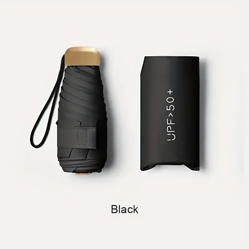 Small Folding Umbrella Sun Women Gift Fashion Men Mini Sun Parasol Girls