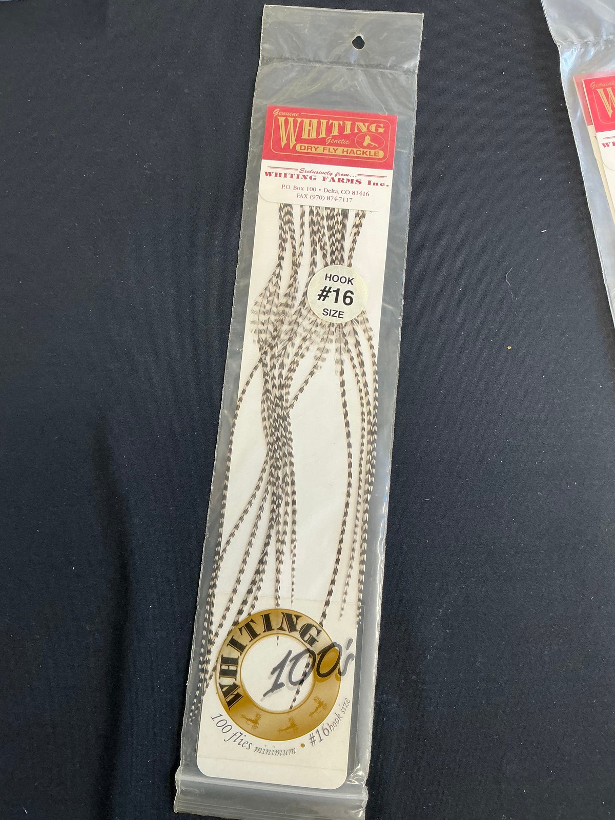 Vintage Whiting Farms Genetic  Dry Fly 100 FlyPacks #16