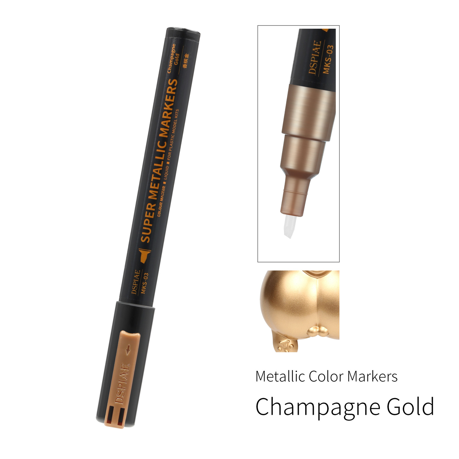 DSPIAE Super Metallic Color Marker Champagne Gold MKS-03 - US