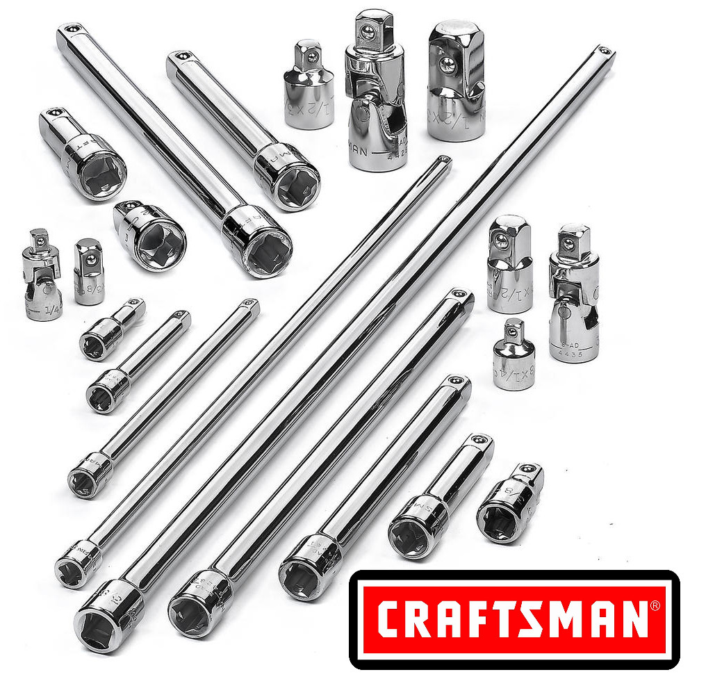 NEW Craftsman Socket Extension 1/4" , 3/8" or 1/2" in. Drive Bar Any Size, ext