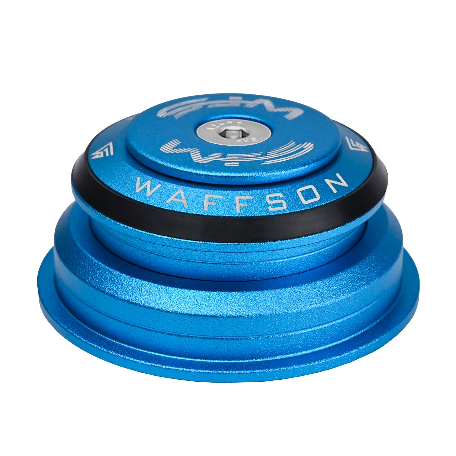 WFS  HY713 1-1/8 - 1-1/2 Semi-Integrated Threadless Headset 5.4mm Top Cone, Blue