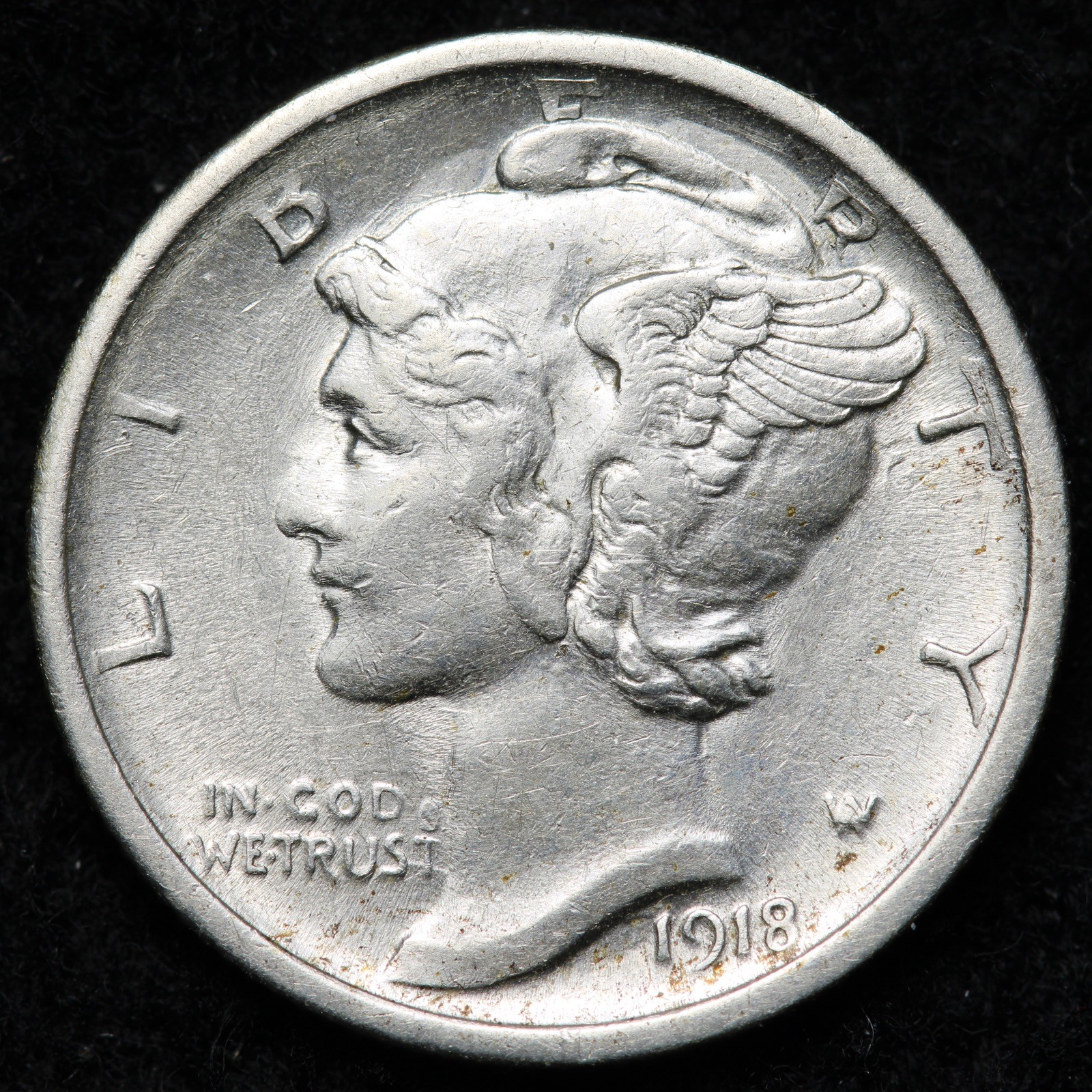 1918-S Mercury Silver Dime UNC *UNCIRCULATED* MS E207 UTHN