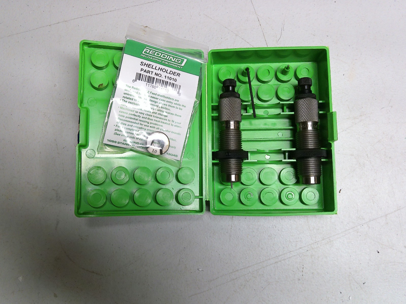 Redding 80768 Reloading Die Set 22 Nosler Shell Holder # 10 Series A