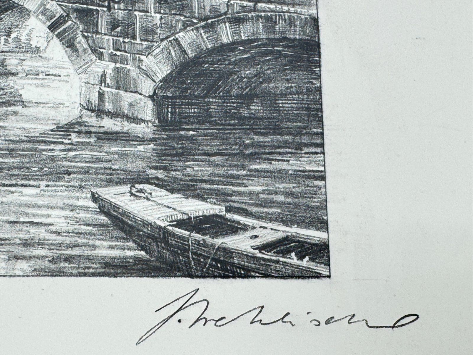 * HEINZ WEHLISCH DRAWING CASTLE BORLINGHAUSEN DISTRICT WARBURG