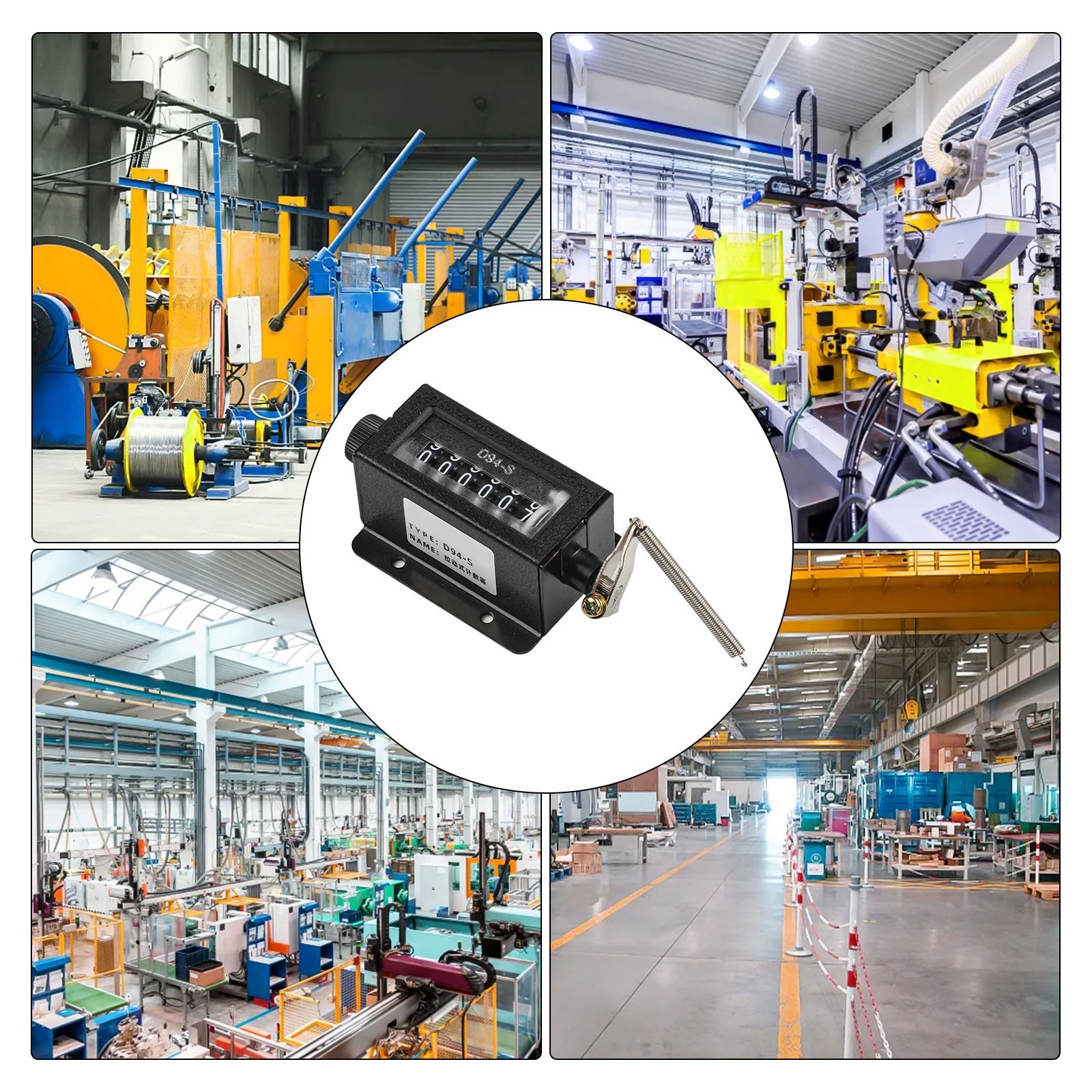 2022 New Workshop Counter Modules Industrial Counter Black