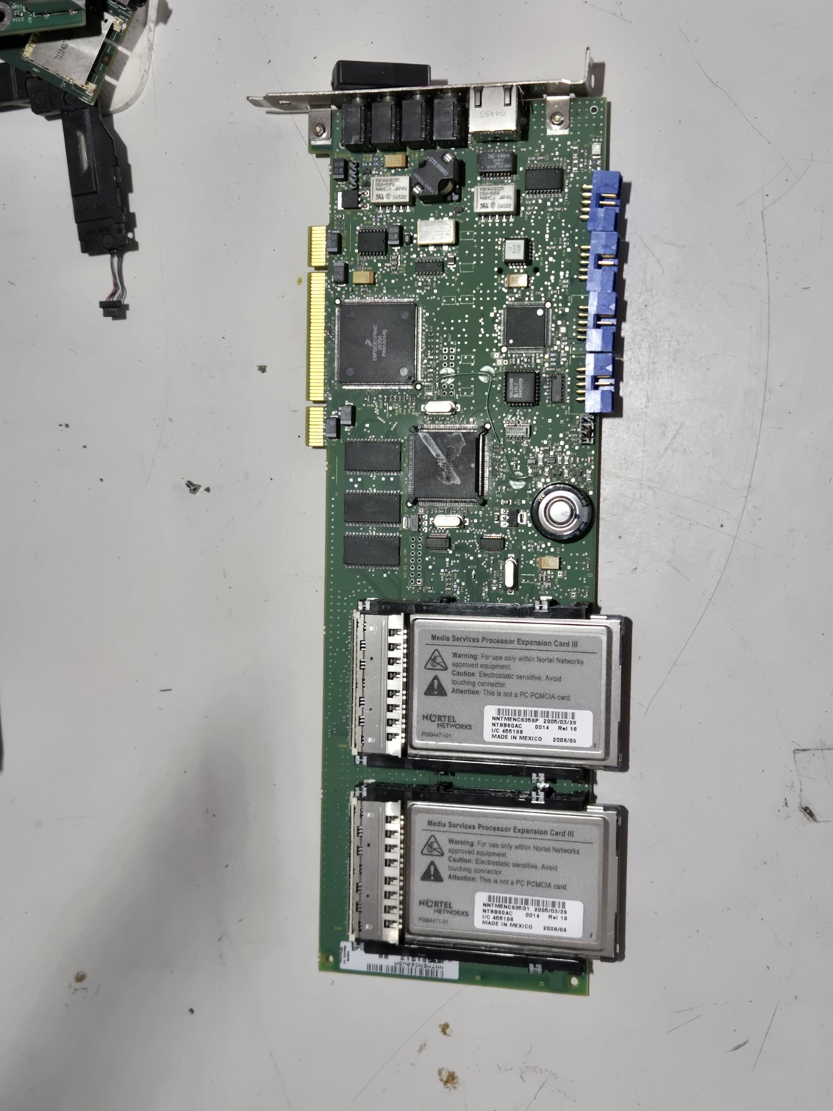 Nortel Networks BCM 400 A0783941 Media Services Card NT5B15AAAH Expansion Cards