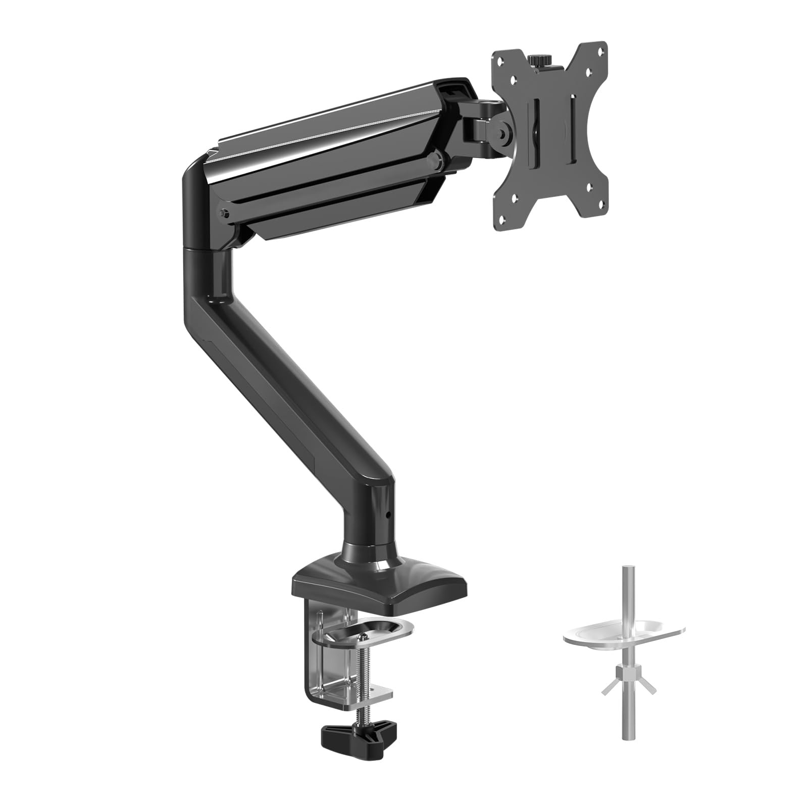 Single Monitor Arm Mount for 13-32 inch, Adjustable Gas Spring Monitor Arm De...