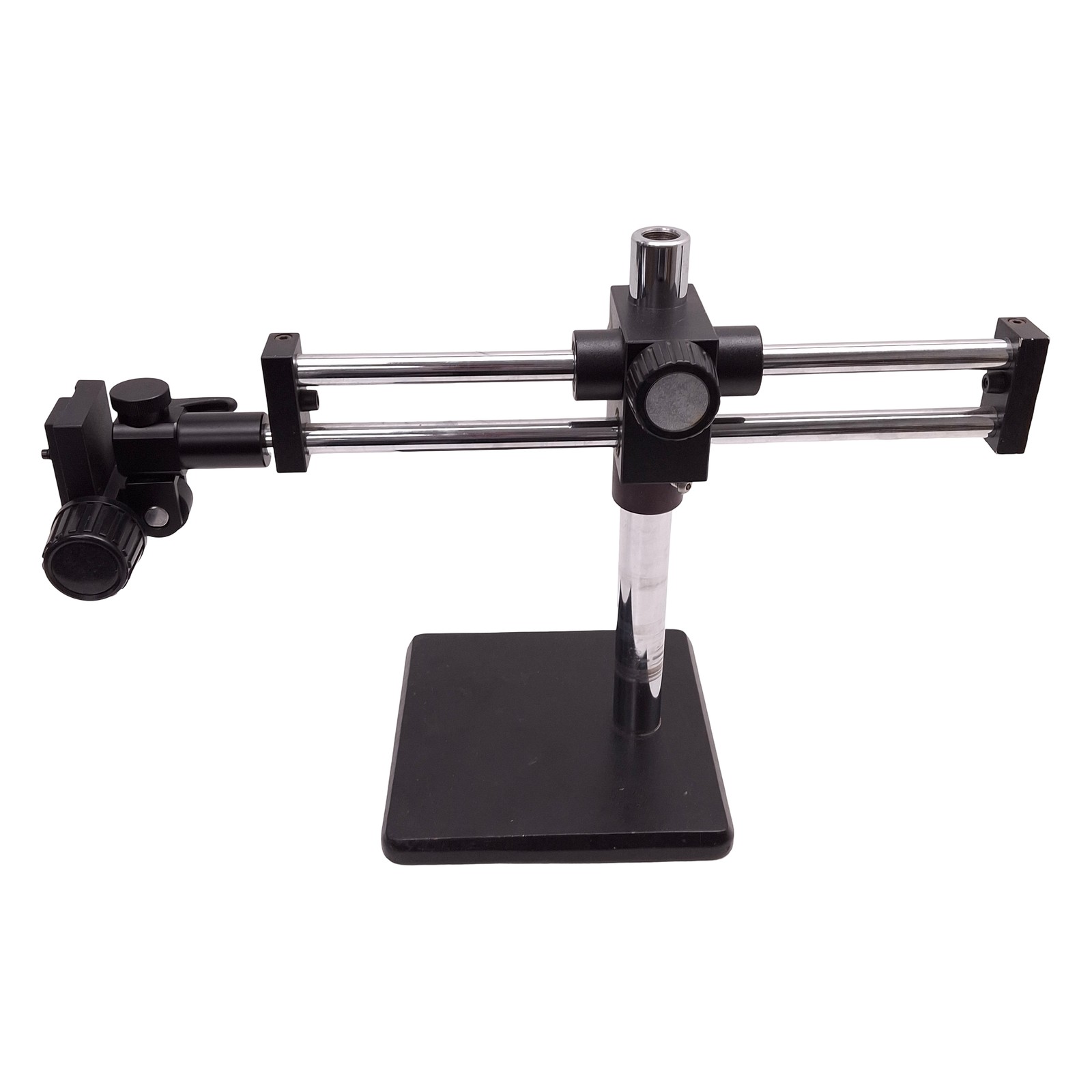 Microscope Boom Arm Stand w/ Head Adjustment, 15.5" Post, 10" x 10" Base