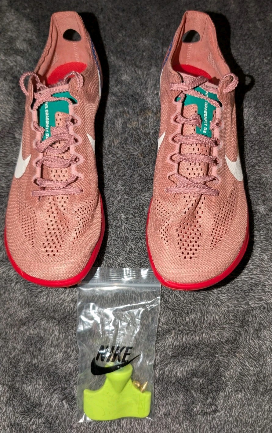 Nike ZoomX Dragonfly 2 Red Stardust Track Spikes HQ2060-600 Men's 6 (Womens 7.5