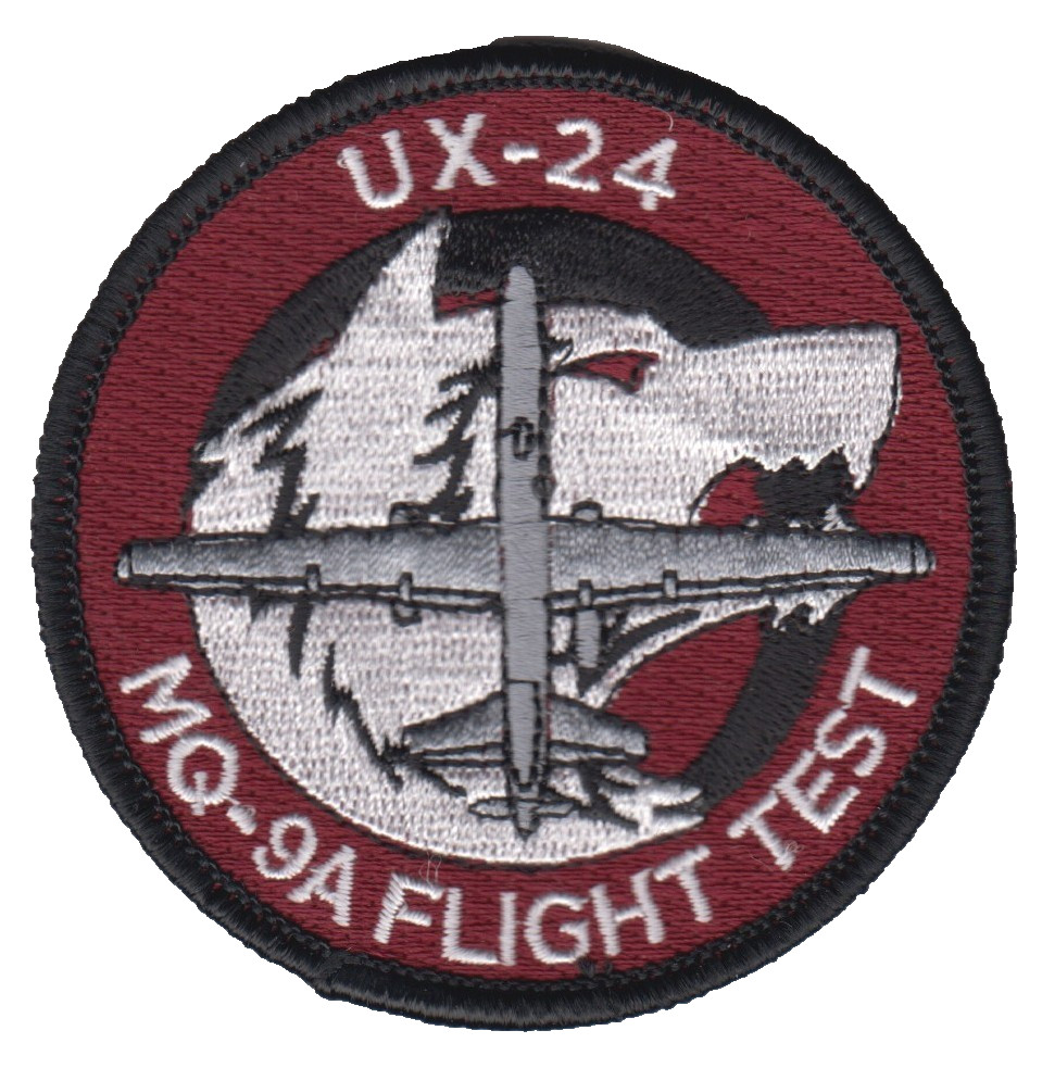 UX-24 MQ-9A FLIGHT TEST SHOULDER PATCH