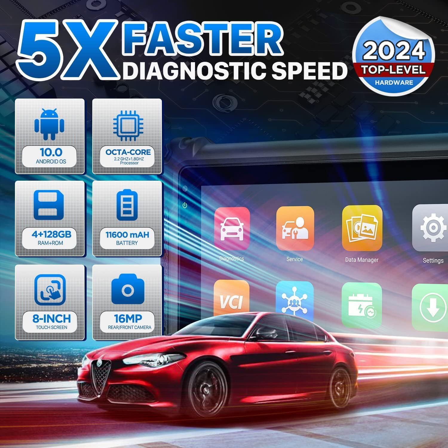 2024 Newest Autel MaxiSys MK906 Pro MS906 PRO Coding Car Diagnostic Scanner Tool