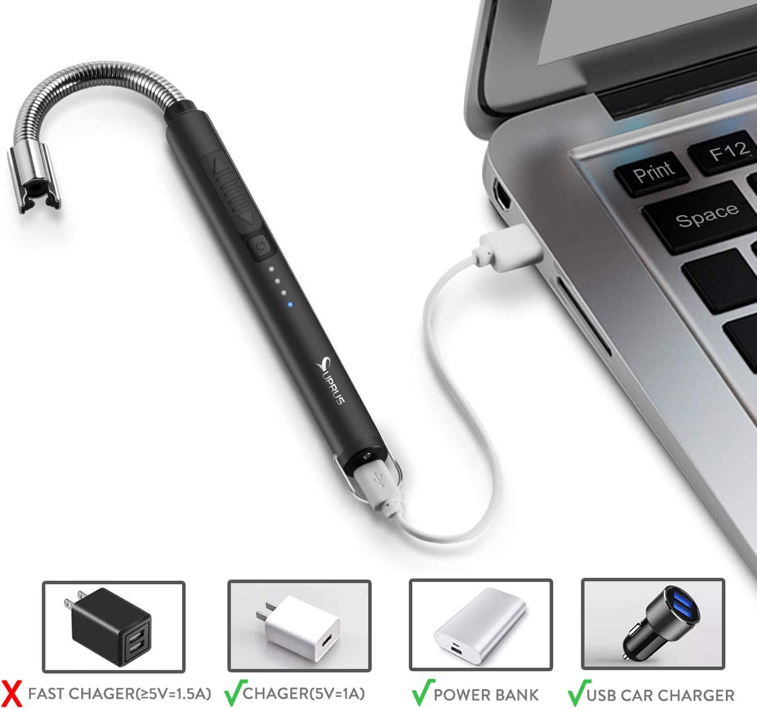 Encendedor De Arco Electrico Recargable USB a Prueba De Viento Para Cocinar