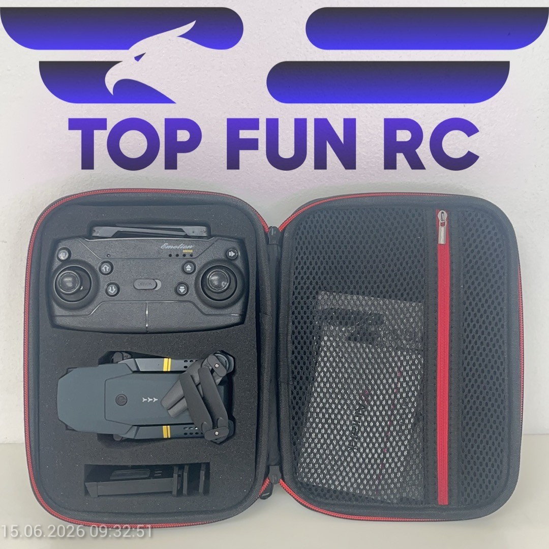 EMOLION 2.4GHZ COLLAPSIBLE RC AIRCRAFT QUADCOPTER DRONE W/CAMERA