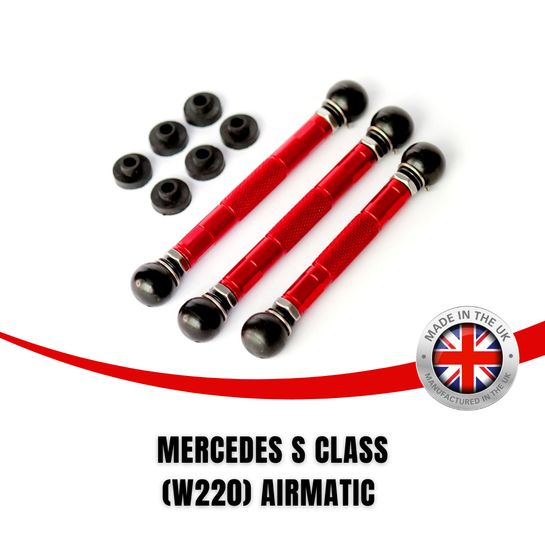 MERCEDES S320 S350 S500 EVOLUTION LOWERING LINKS KIT W220 (AIRMATIC)
