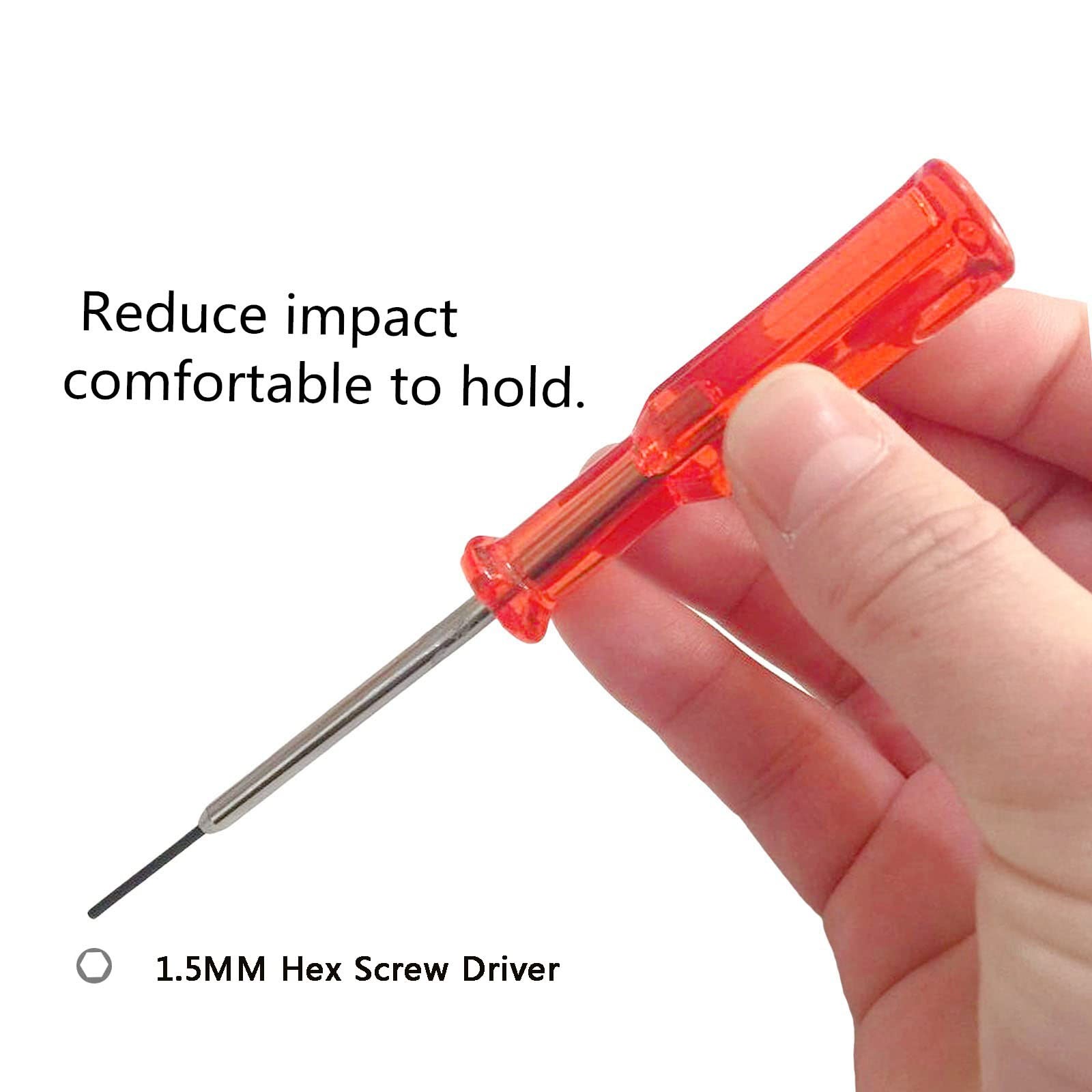 Fbshicung 1.6MM Hex Screw One Size, 1.6mm Driver+50pcs Screws