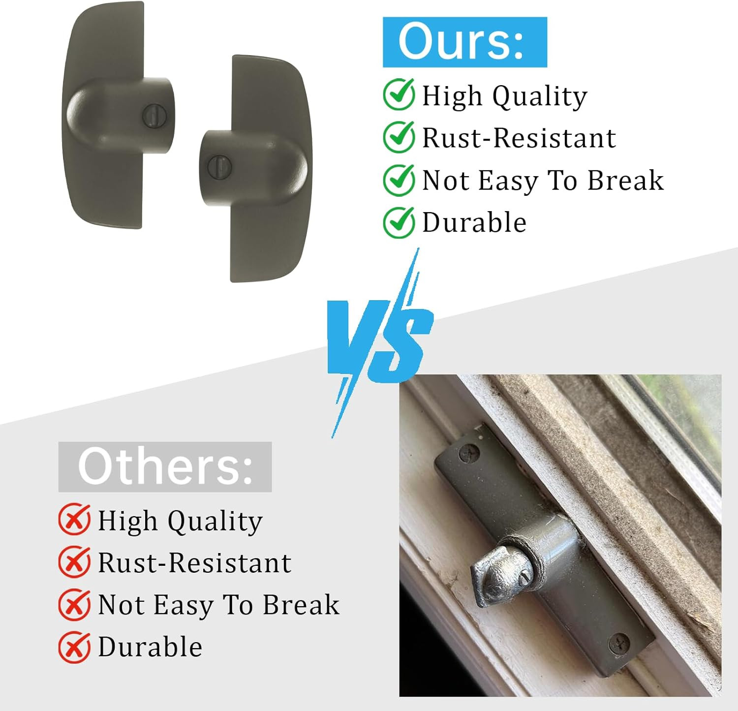 Window Crank Handle Replacement for Andersen Operator Handle, 3/8" T-Handle Ston