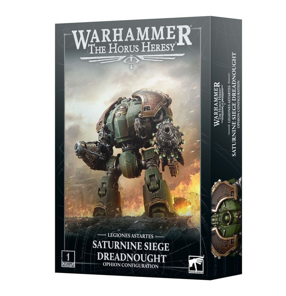Warhammer 30-40K Saturnine Siege Dreadnought: Ophion Config  Horus Heresy NIB