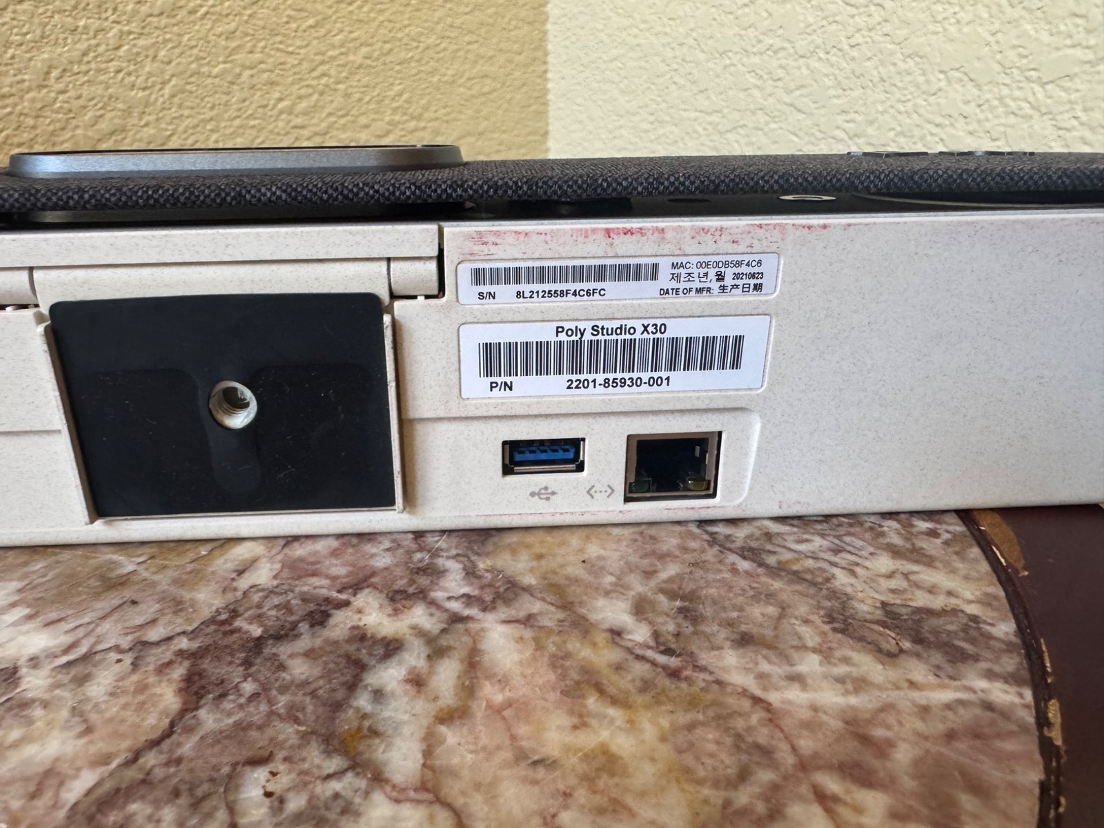Polycom 2201-87930-001 Poly Studio X30 4K P018 Conference Camera & Audio Bar