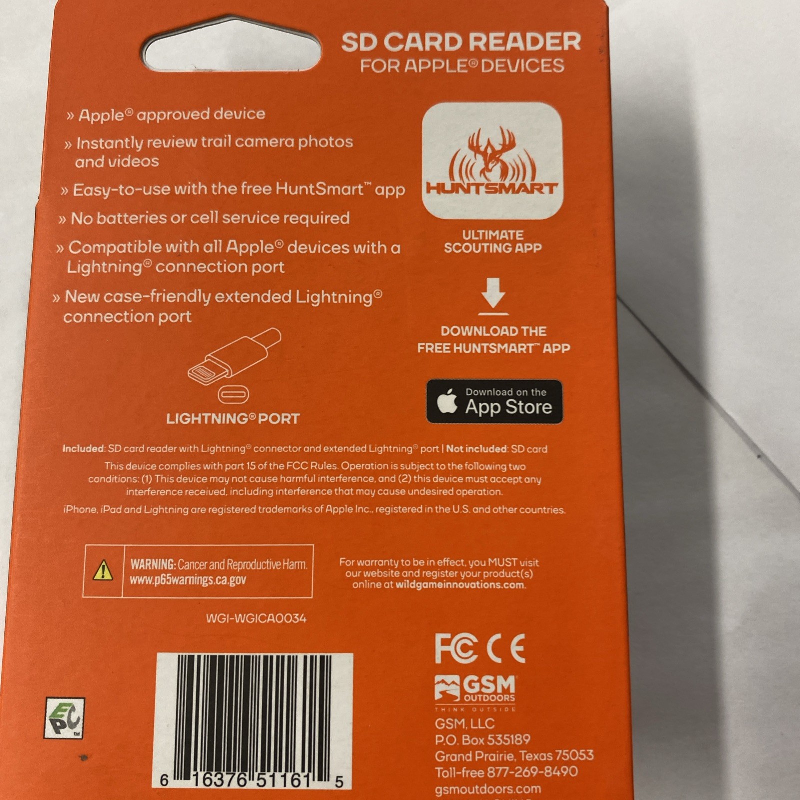 Wildgame Innovations Appview 9 Apple SD Card Reader Wgica0034