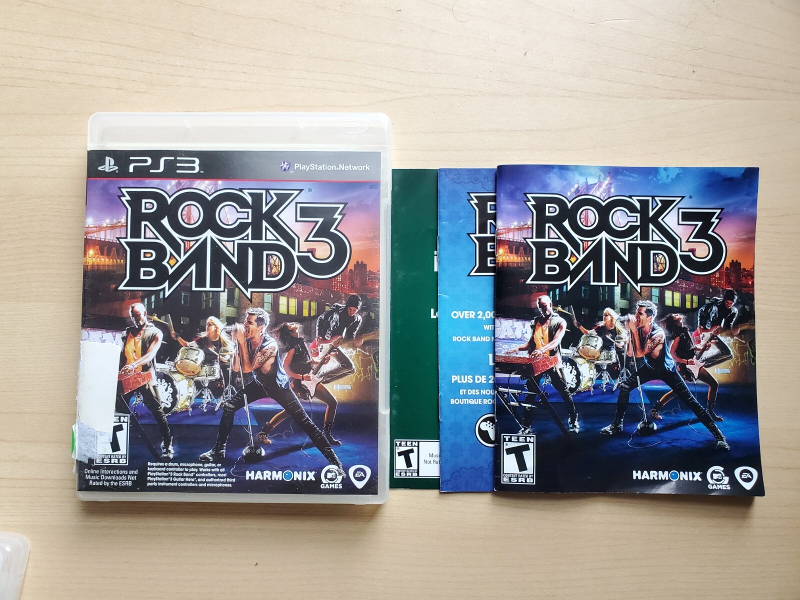(No Game) Rock Band 3 (PlayStation 3 / PS3) Case and Manual only