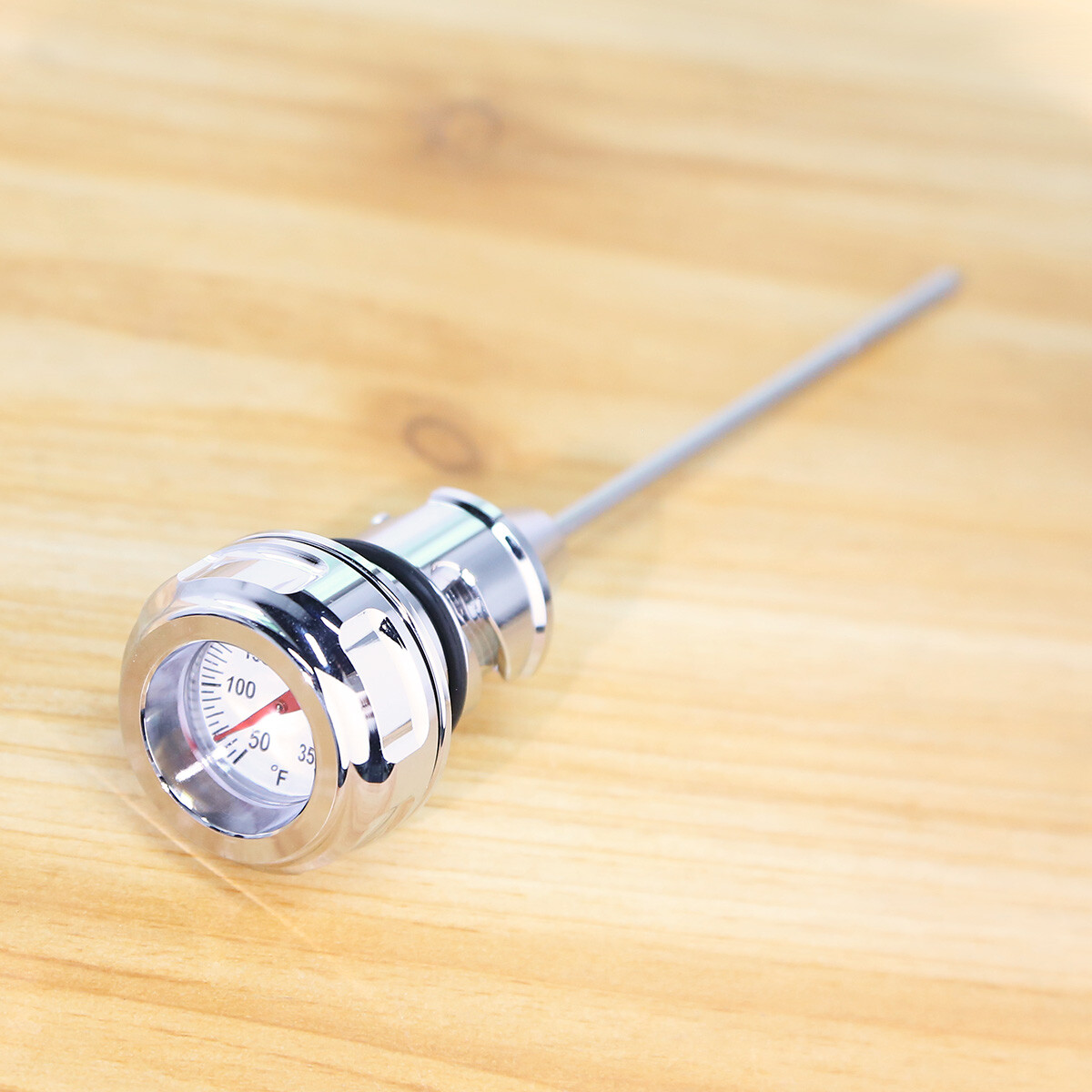 Chrome Oil Temperature Dipstick For Harley 18-24 Softail Street Bob Low Rider