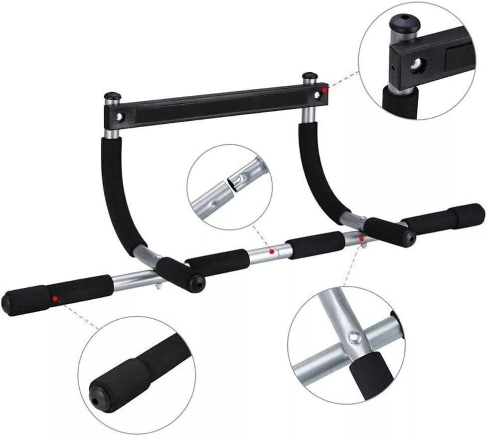 Barra De Dominadas Portatil Soporta 330 Lbs Para Entrenamiento En Casa