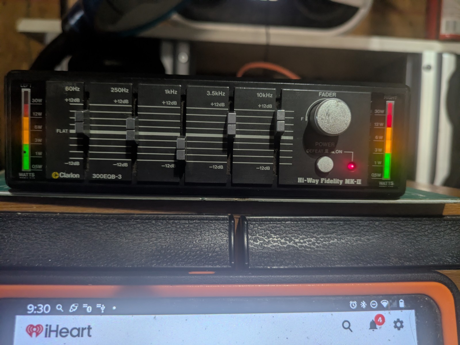 VTG 80s Clarion 300 EQB-3 Graphic Equalizer Car Stereo Amplifier Audio EQ