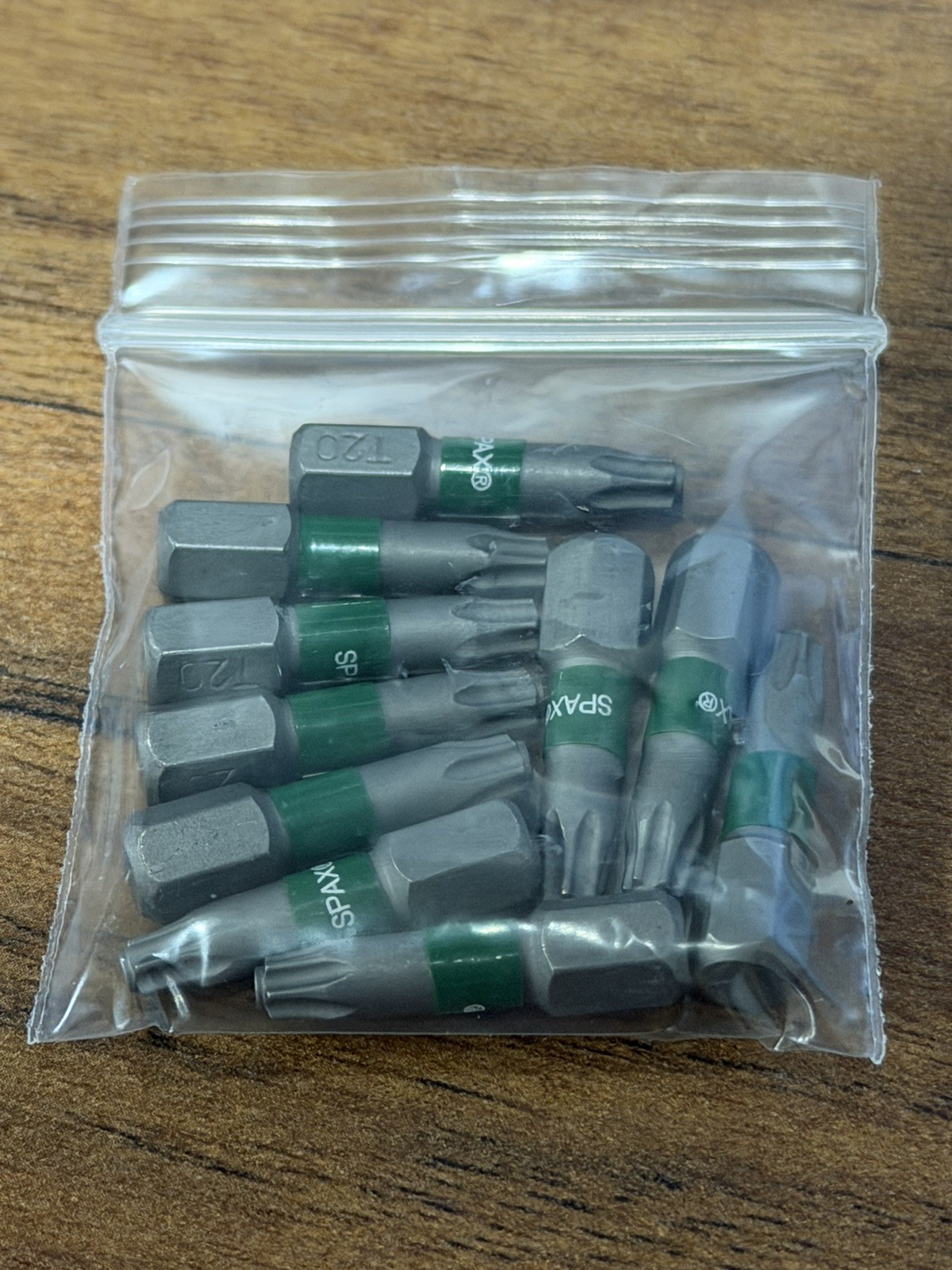 Pack of (10) 1/4” drive SPAX T20 Bits - NEW With Out Box