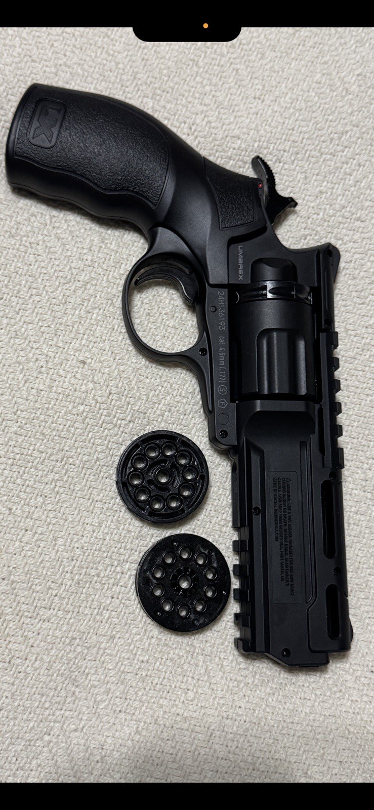 Umarex 2252109 Brodax Air Pistol .177 BB Gun Revolver Style Metal