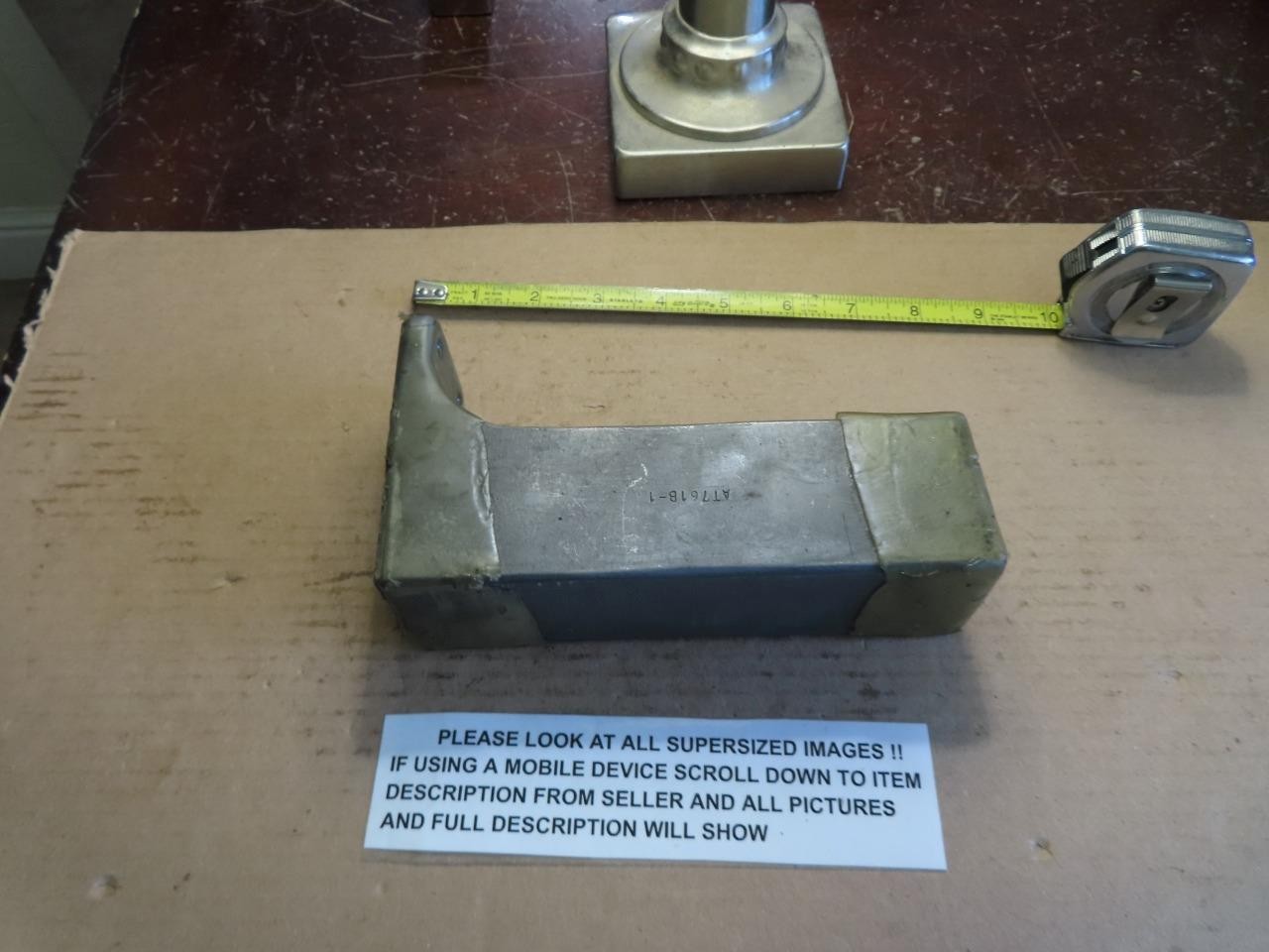 HUGE ATI AIRCRAFT RIVET BUCKING BAR AT761B-1 AIRCRAFT TOOL USA  8 LBS 12 OZ NEW