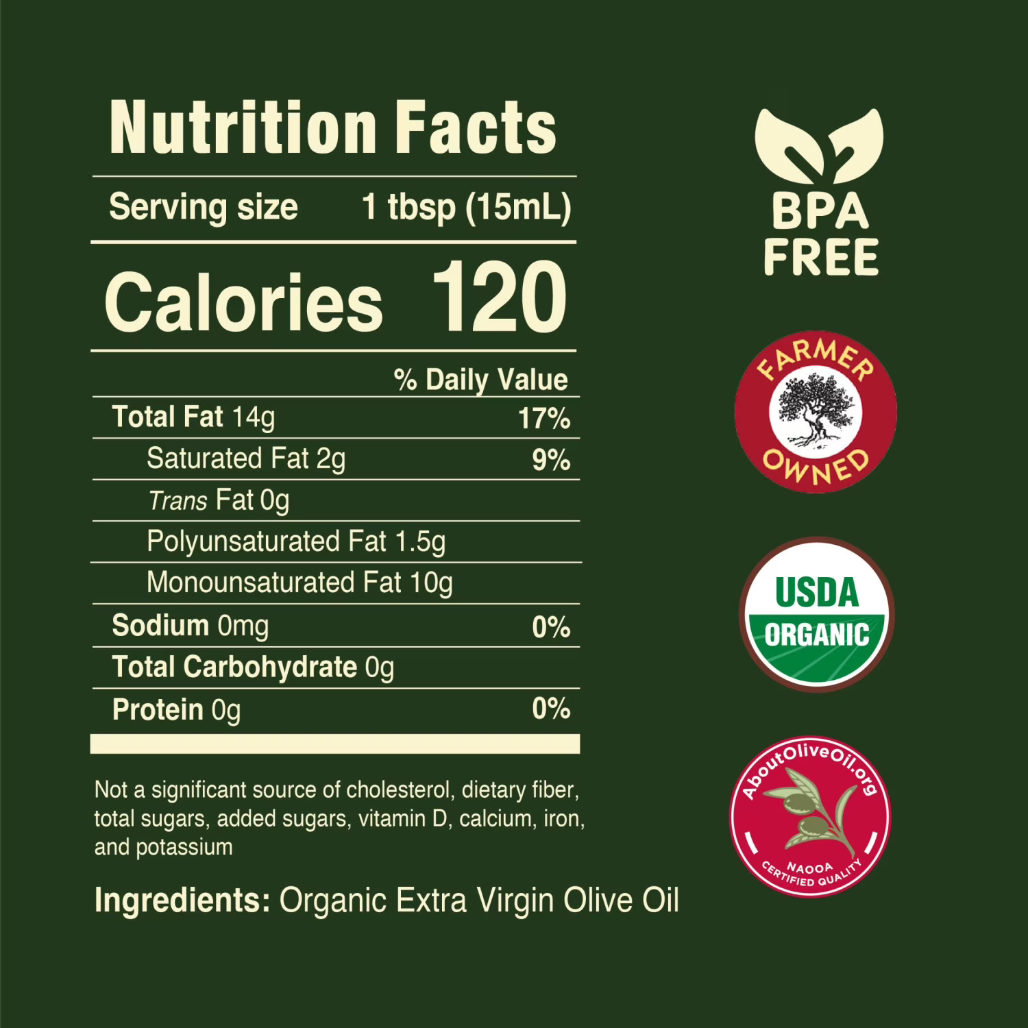 Organic Extra Virgin Olive Oil