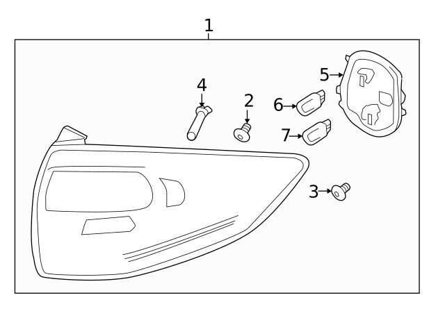 Genuine Ford Tail Light Socket DM5Z13711C