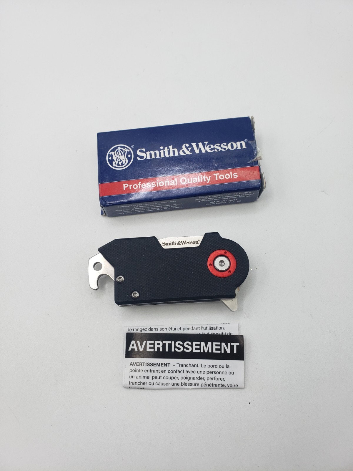 Smith & Wesson Benji Folding Knife 1.5" Stainless Blade G10/Stainless Handle