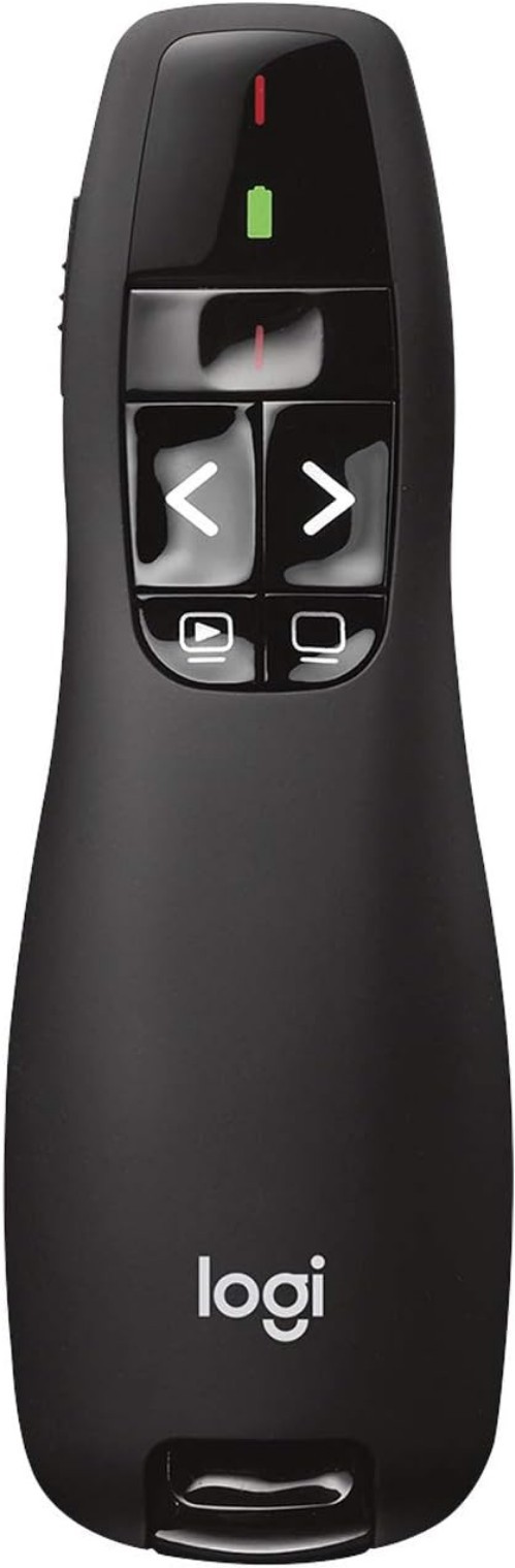 Wireless Presenter R400, USB-A PowerPoint Clicker with Laser Pointer, Wireles...