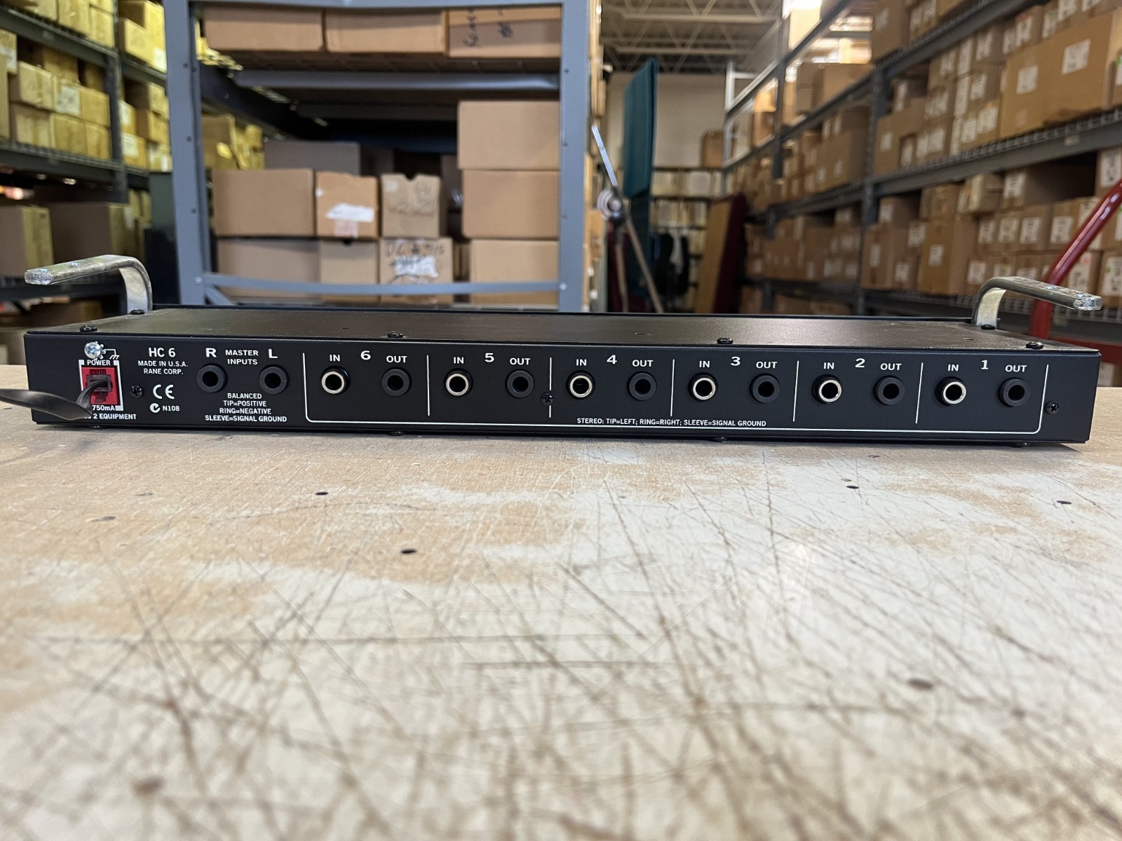 Rane HC6 Rack Mount 6 Channel Headphone Console Amplifier