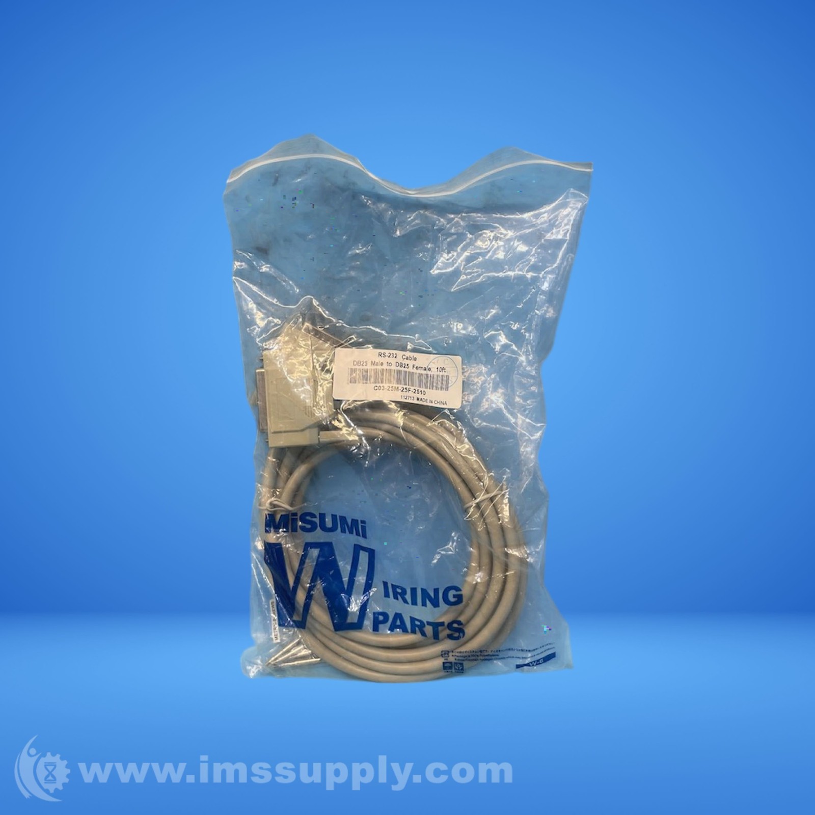 Misumi C03-25M-25F-2510 RS-232 Cable FNIP