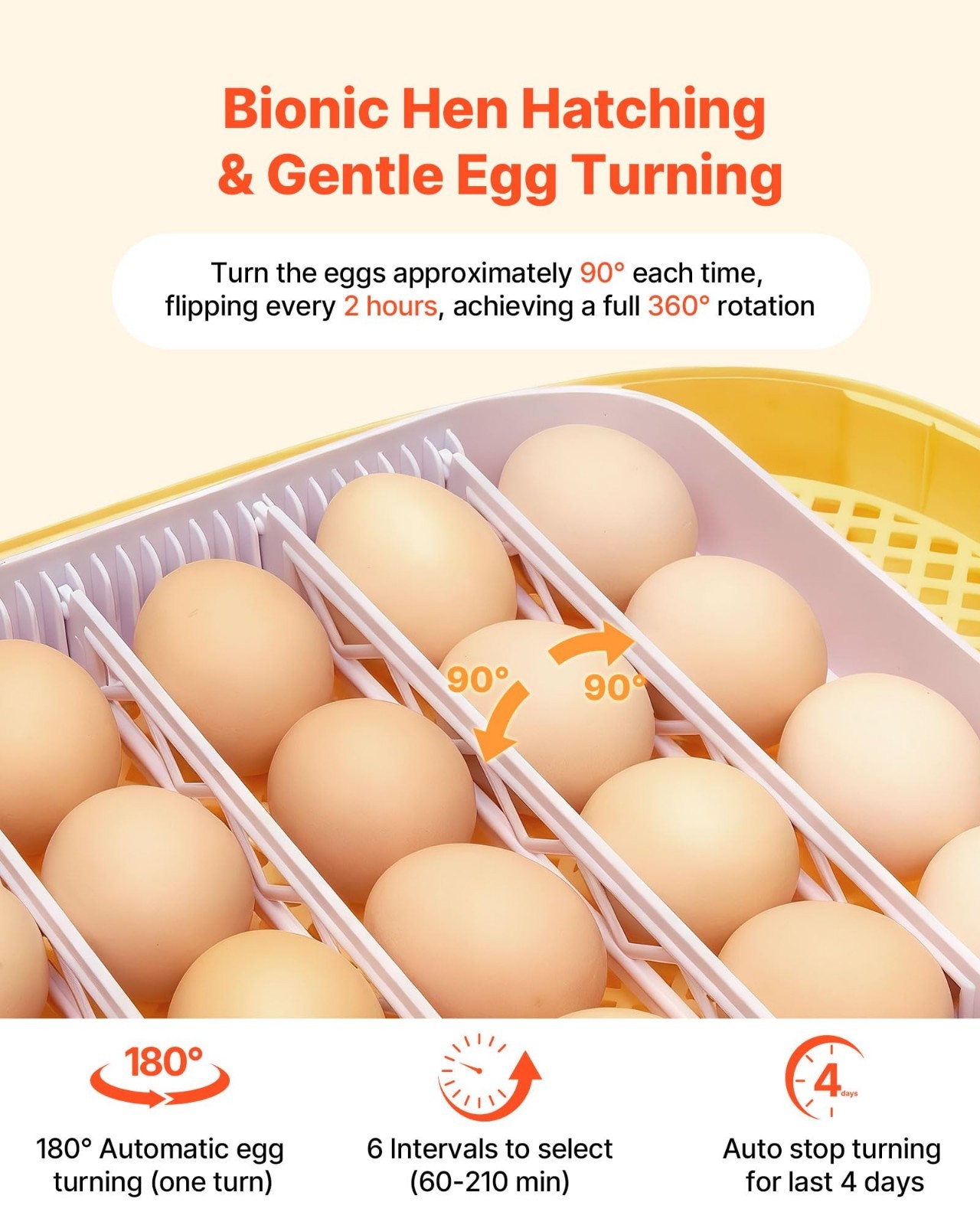 Automatic Egg Incubator 24 Eggs, LED Candler, Temp & Humidity Control, Auto Turn