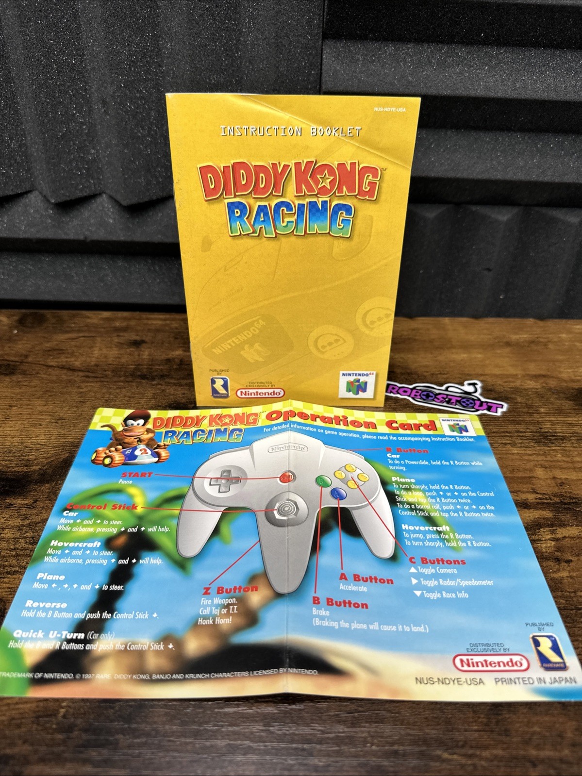 Diddy Kong Racing - (Nintendo N64)  Manual instruction booklet and Guide only⭐