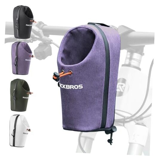 Electric Scooter Bag Bike Frame Bag Bicycle Water Bottle Bag 1.5L Large Purple