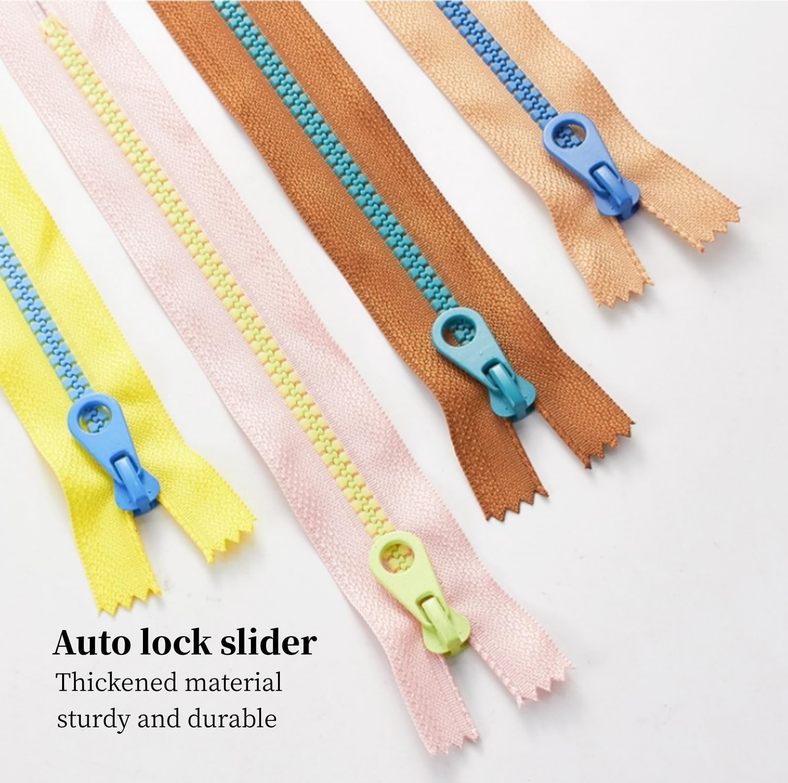 8 PCS 30cm 11.8in 5 Close-end Resin Plastic Zippers, 8 Colors, DIY Sewing Craft