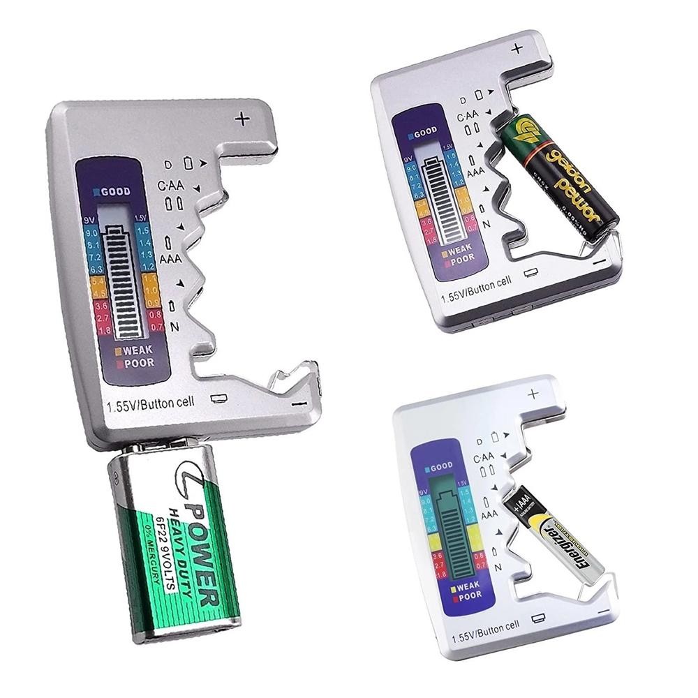Digital Battery Tester LCD AA AAA 9V Button Cell Capacity Checker Tool.