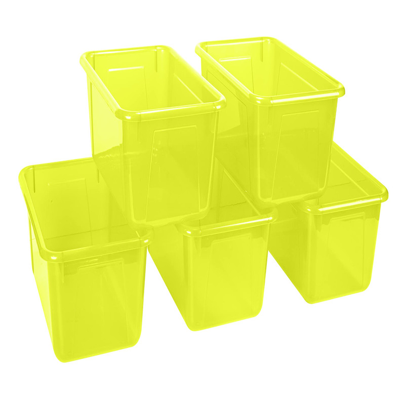 Storex Small Cubby Bins Plastic Storage Containers For Classroom 12.2 X 7.8 X