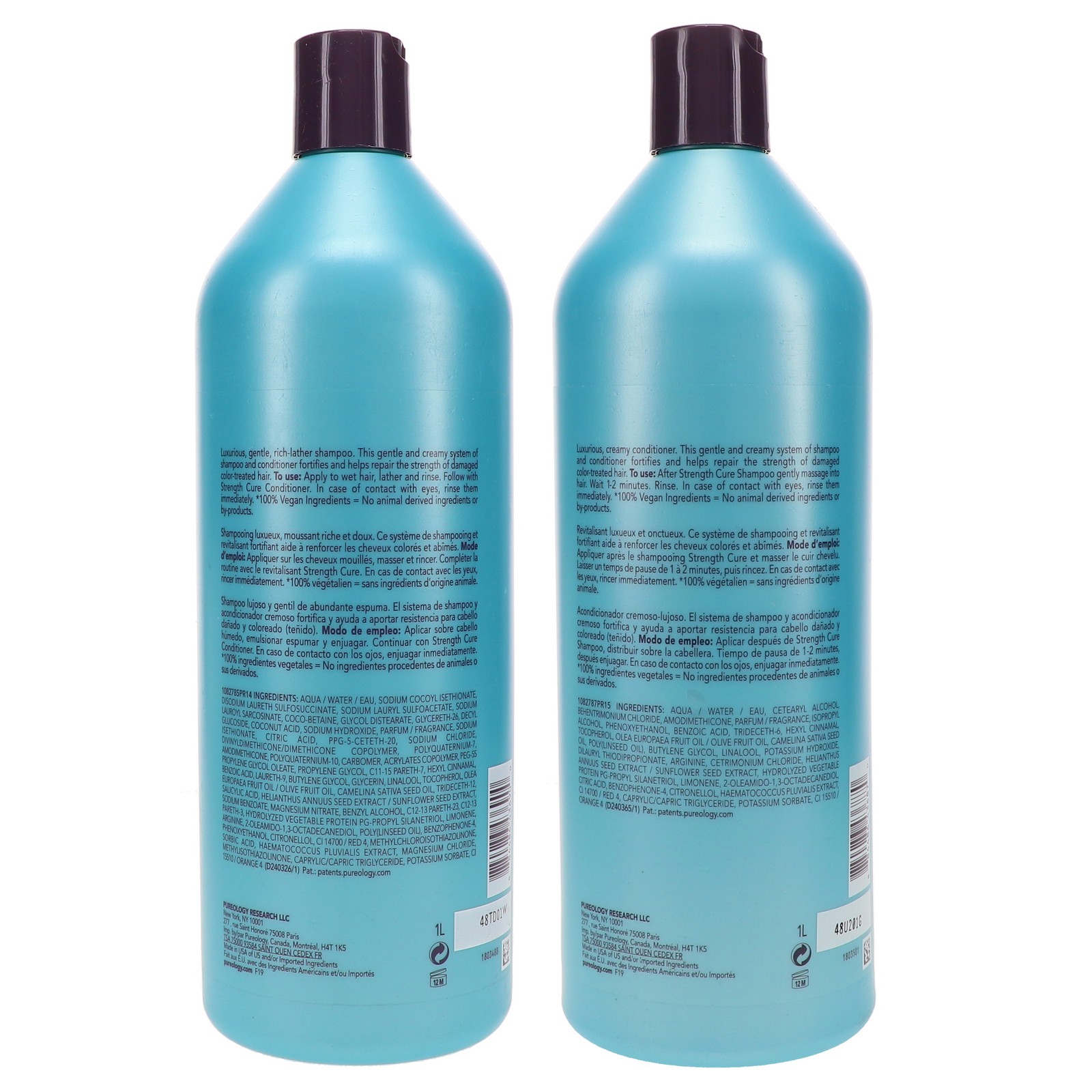 Pureology Strength Cure Shampoo 33.8 oz & Conditioner 33.8 oz Combo Pack