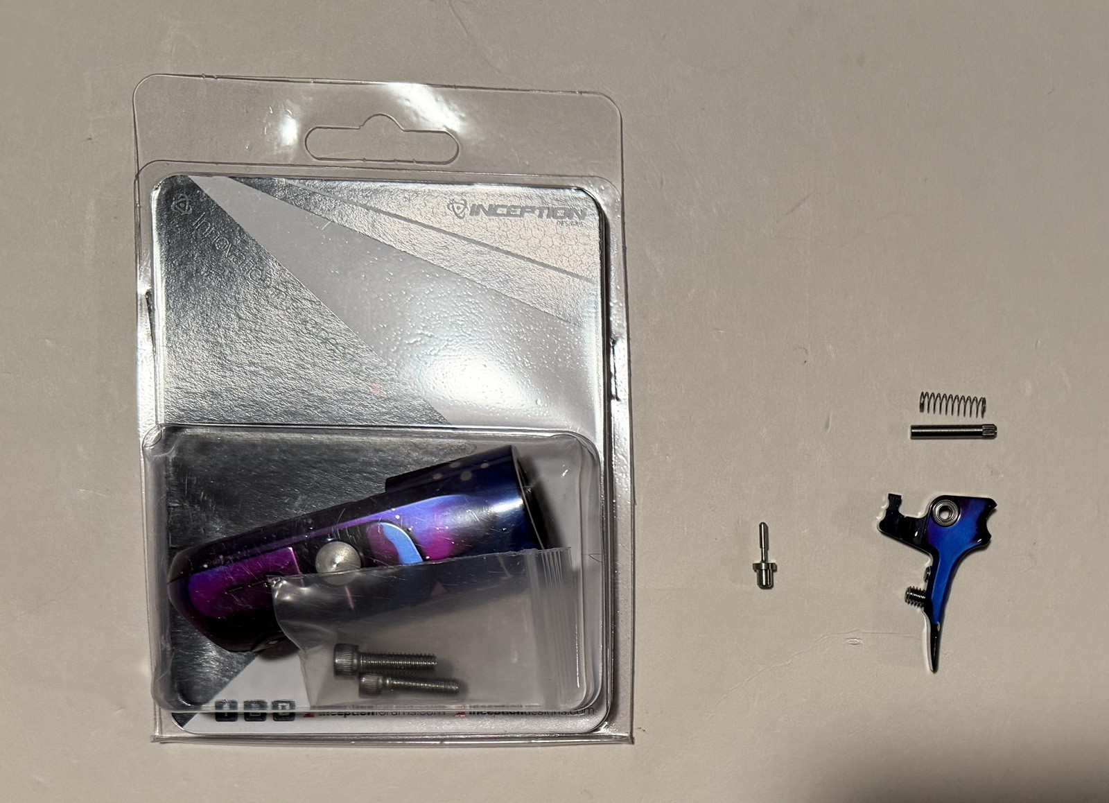 INCEPTION DESIGNS GALAXY EMEK / ETHA 3M PARTS LOT EZPZ ASA FANG TRIGGER NEW!