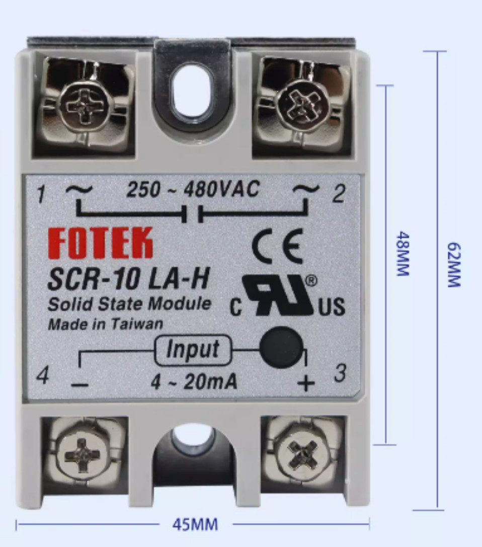 Fotek SCR-10LA-H SCR10LAH Solid State Module 250-480VAC 10A Brand