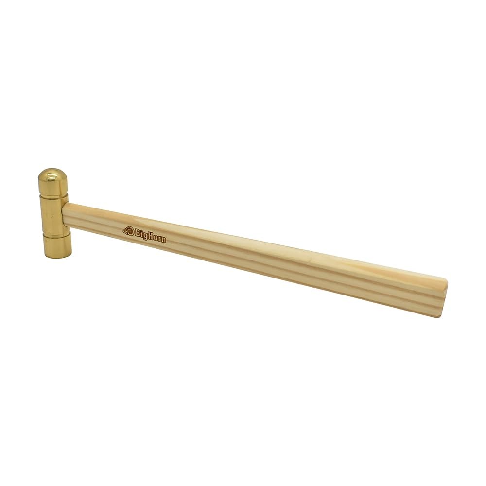 19257 Hammer with Hardwood Handle and Solid Brass Head, 4 oz