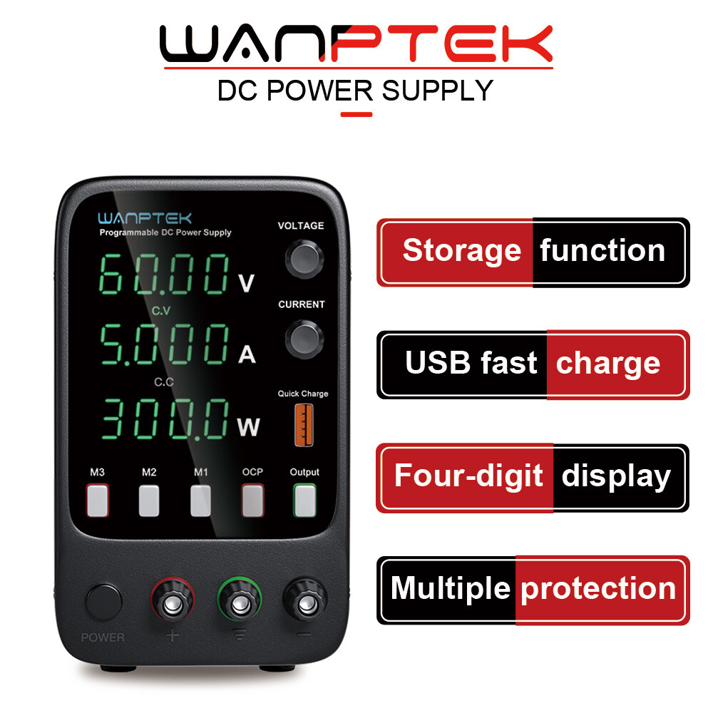 DC 60V 5A Lab Adjustable Power Supply Variable Bench Switching Internal Memories