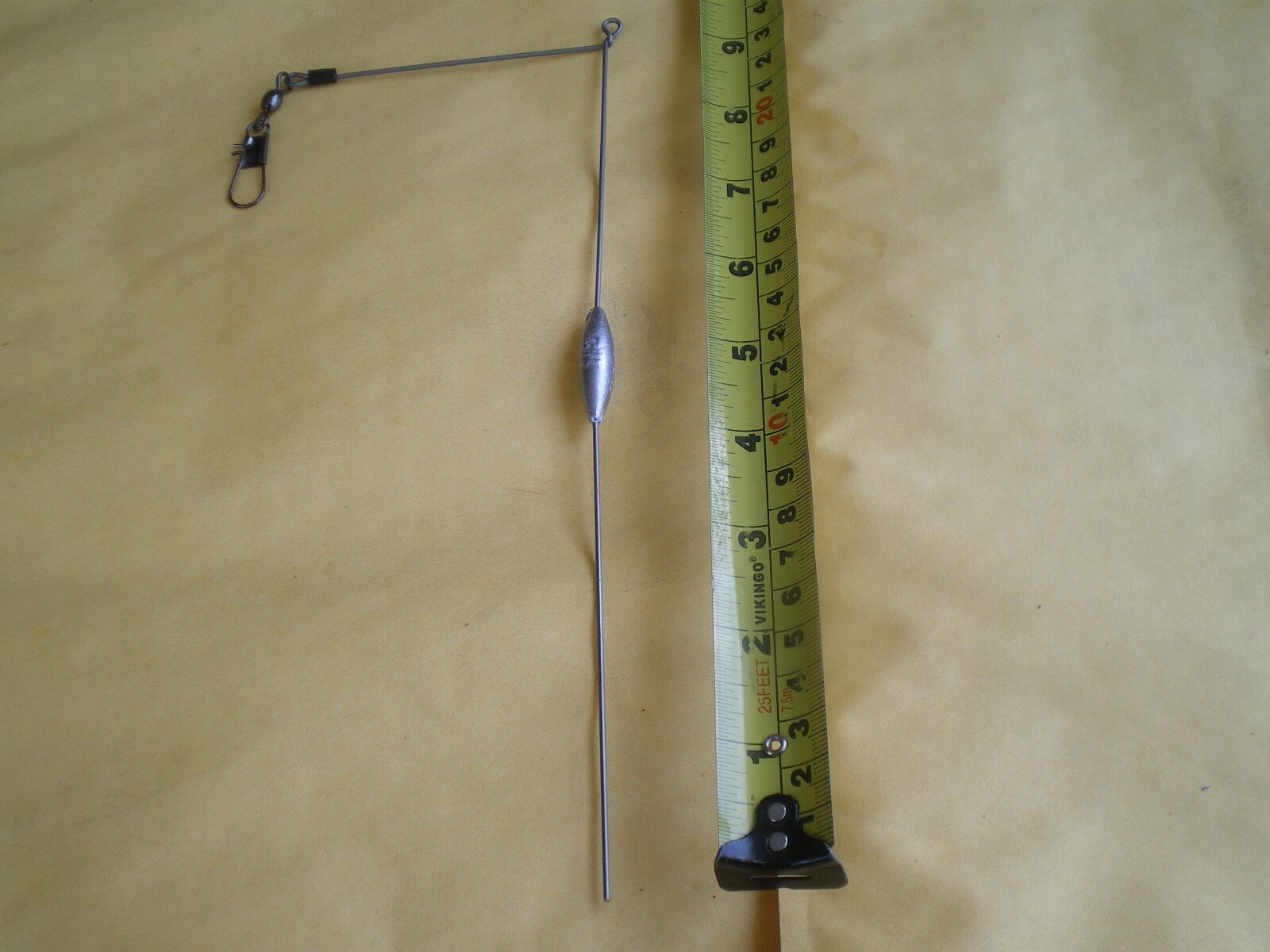 5 PCS BOTTOM BOUNCER SINKER 1/2 OZ. W/S.STEEL WIRE .051X9-1/2" LEG X 3-1/2" ARM